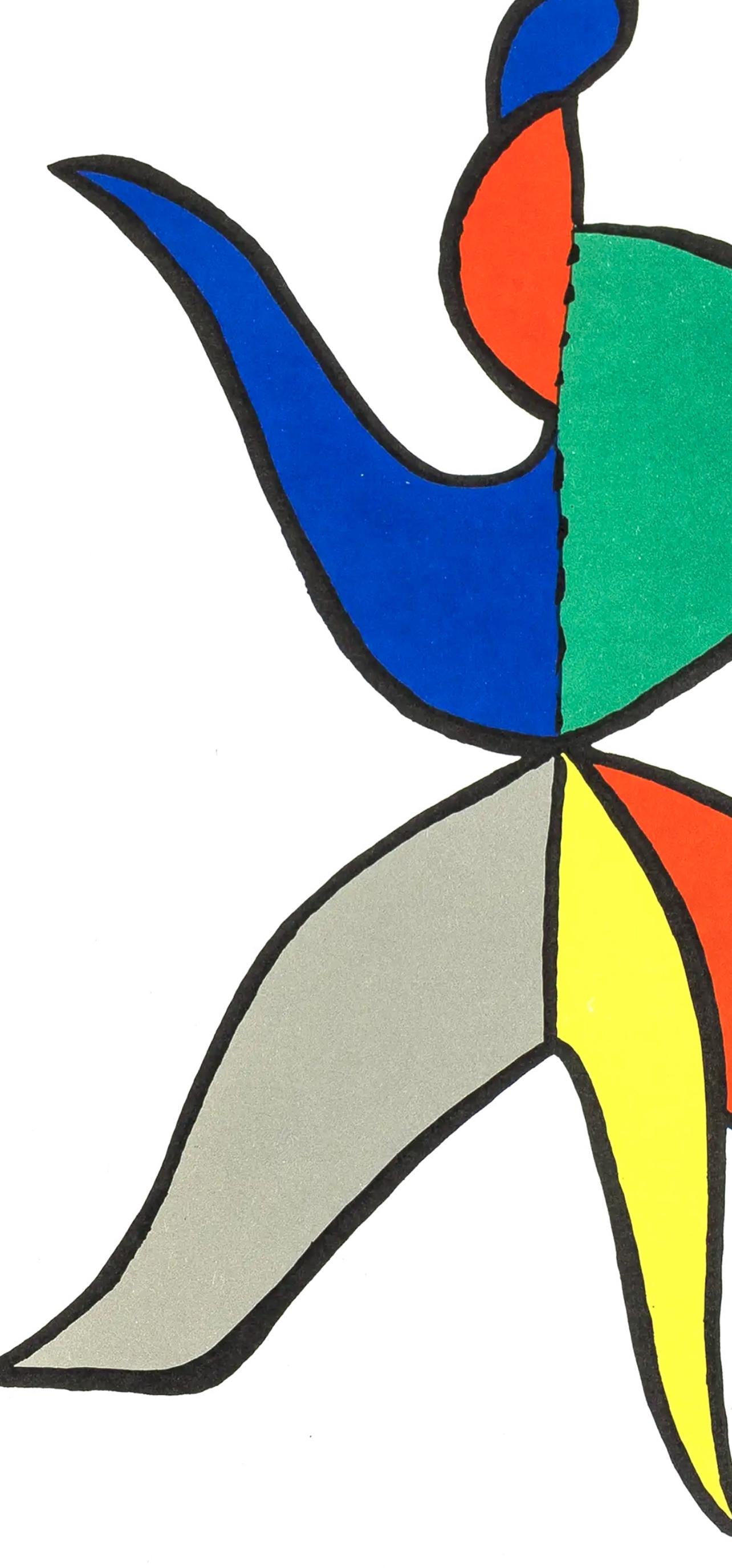 Alexander Calder, Le Bonnet Phrygien, Stabiles, Derrire Le Miroir, Lithograph