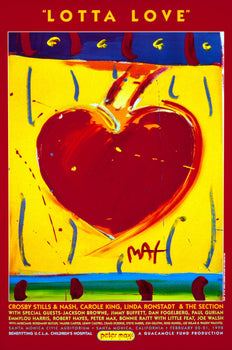 Peter Max, Lotta Love, 1998, Hand Signed, Official Edition Offset Lithograph
