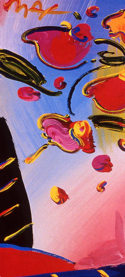 Peter Max, Faciliti-Link Flowers, 1997, Hand Signed, Official Edition Offset Lithograph