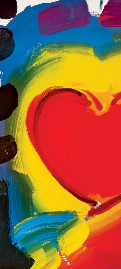 Peter Max, Valentine Heart, 2000, Hand Signed, Official Edition Offset Lithograph