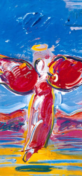 Peter Max, Ascending Angel, 2000, Hand Signed, Official Edition Offset Lithograph