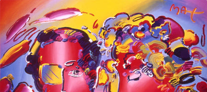 Peter Max, Zero In Love, 2000, Hand Signed, Official Edition Offset Lithograph