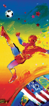 Peter Max, World Cup '94, 1994, Hand Signed, Official Edition Offset Lithograph
