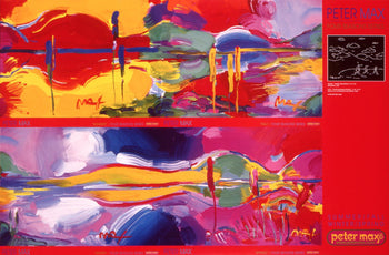 Peter Max, Four Seasons Series, 2000, Hand Signed, Official Edition Offset Lithograph