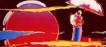 Peter Max, New Moon, 1999, Hand Signed, Official Edition Offset Lithograph