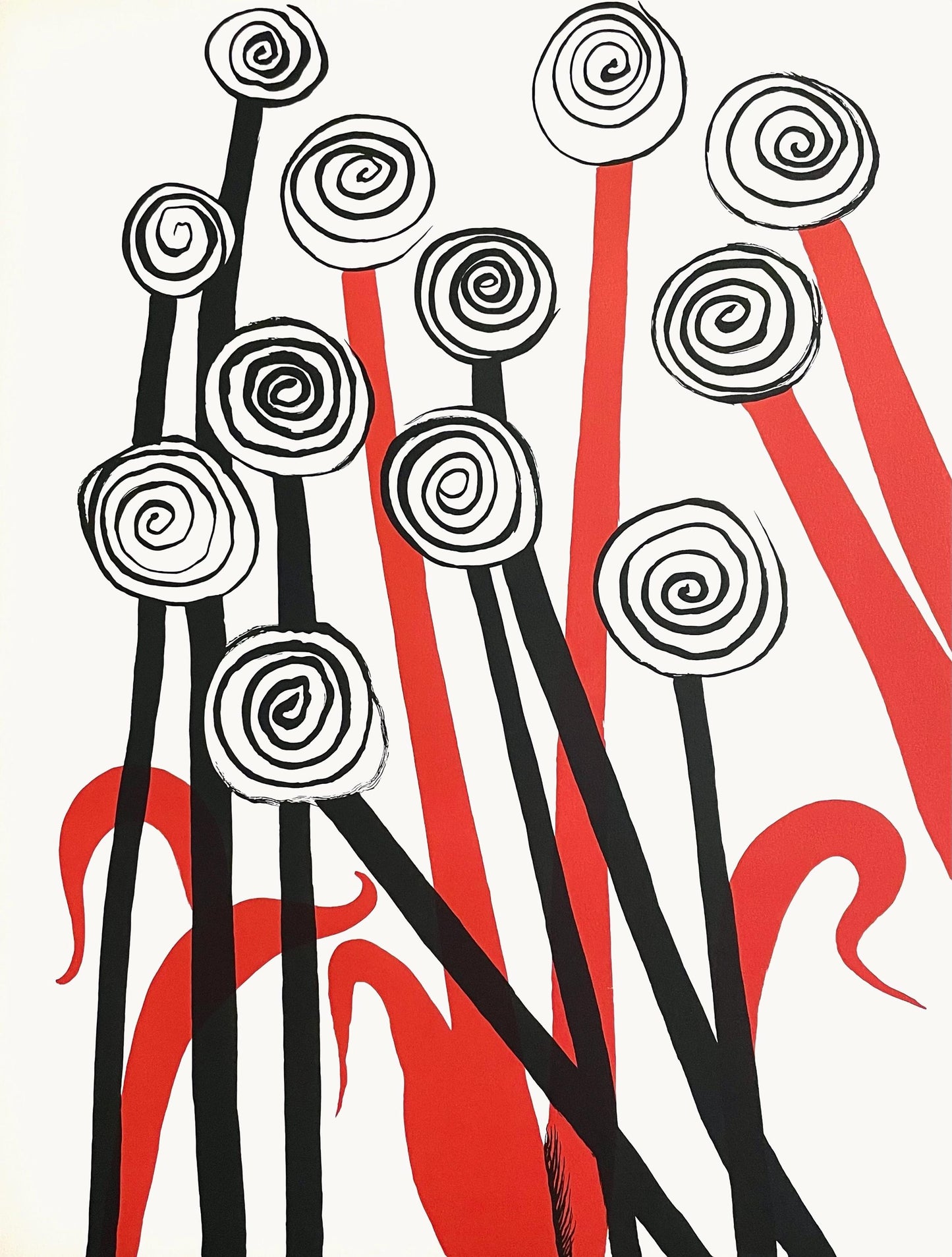 Alexander Calder, Composition, Magie Eolienne, Socit Internationale D'Art Xxe Sicle, Lithograph