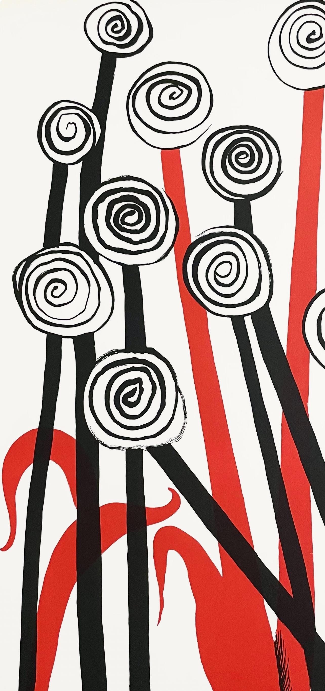 Alexander Calder, Composition, Magie Eolienne, Socit Internationale D'Art Xxe Sicle, Lithograph