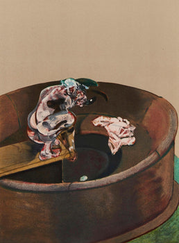 Francis Bacon, Portrait Of George Dyer Crouching, Derrire Le Miroir, Lithograph