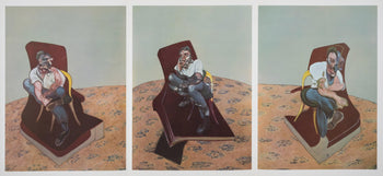 Francis Bacon, Three Studies For Portrait Of Lucian Freud, Derrire Le Miroir, Lithograph