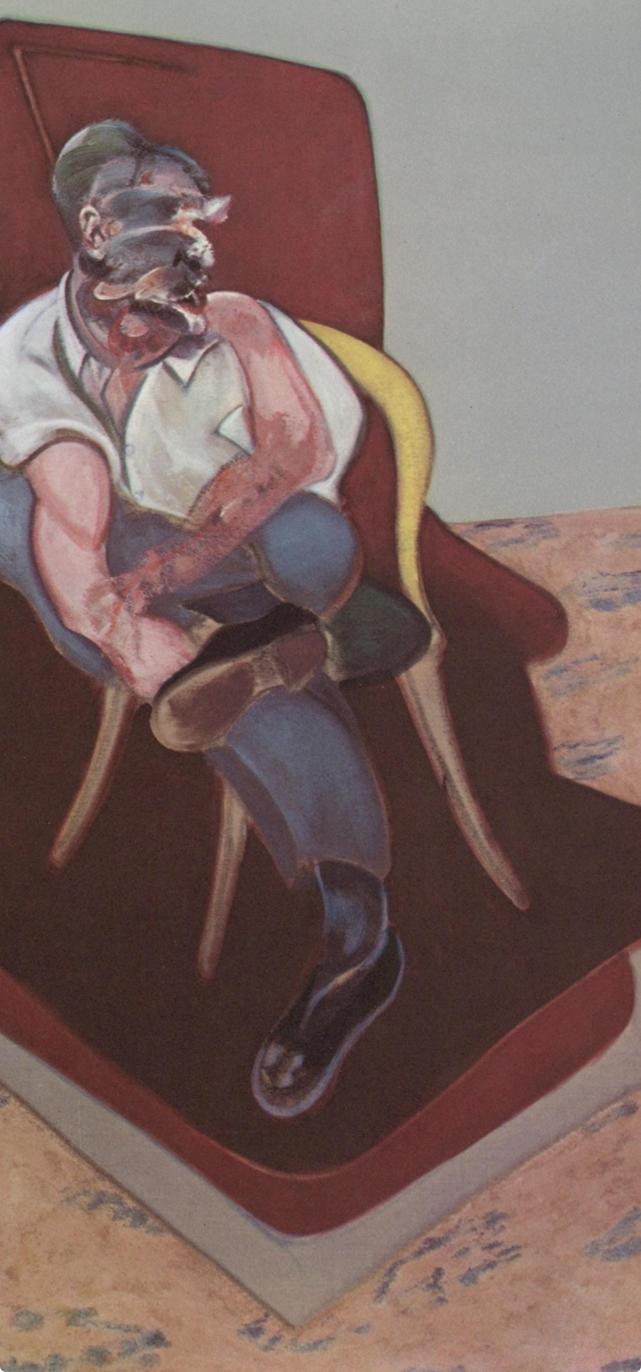 Francis Bacon, Study For Portrait Of Lucian Freud, Derrire Le Miroir, Lithograph