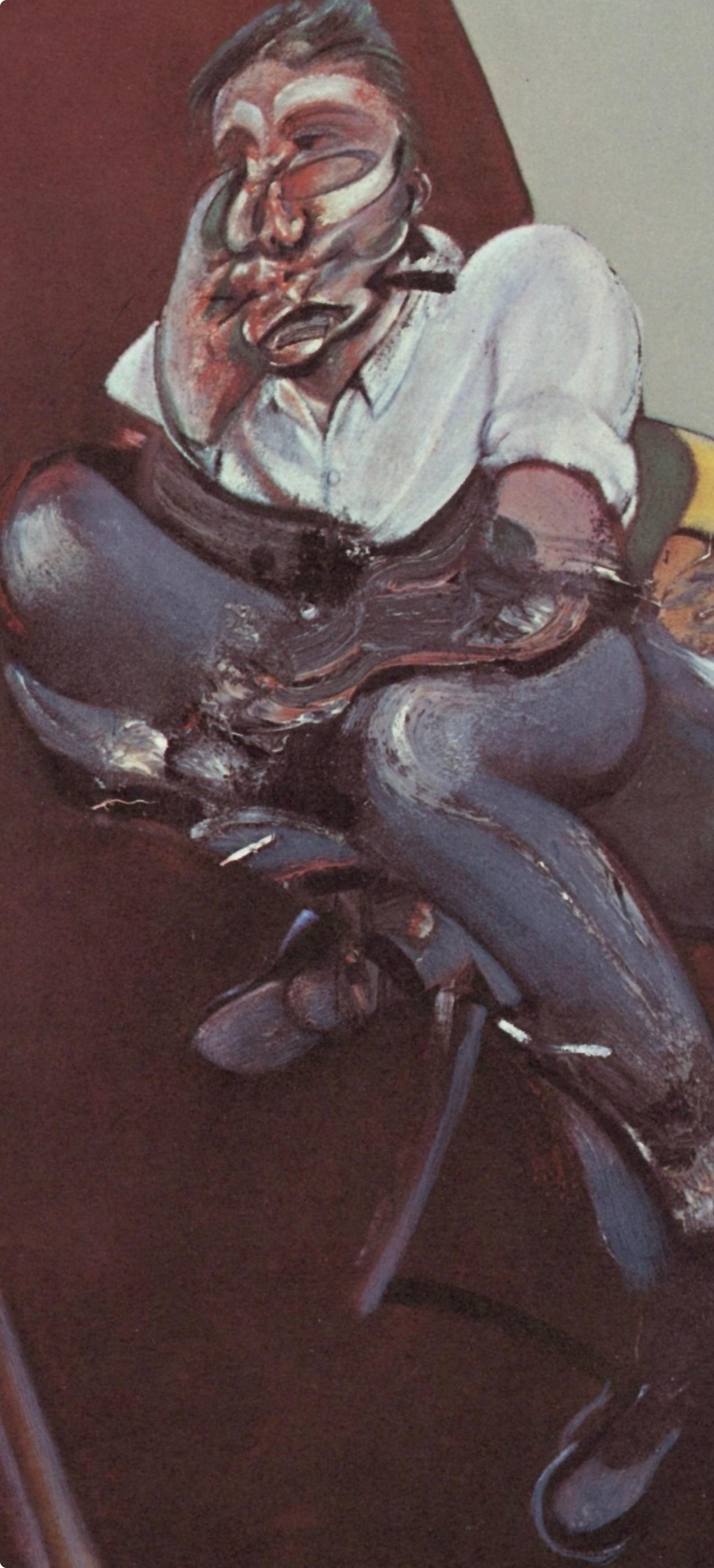 Francis Bacon, Study For Portrait Of Lucian Freud, Derrire Le Miroir, Lithograph