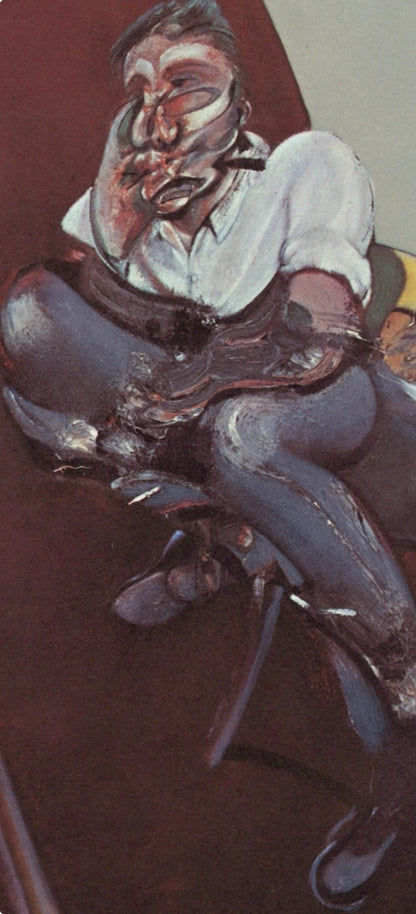 Francis Bacon, Study For Portrait Of Lucian Freud, Derrire Le Miroir, Lithograph