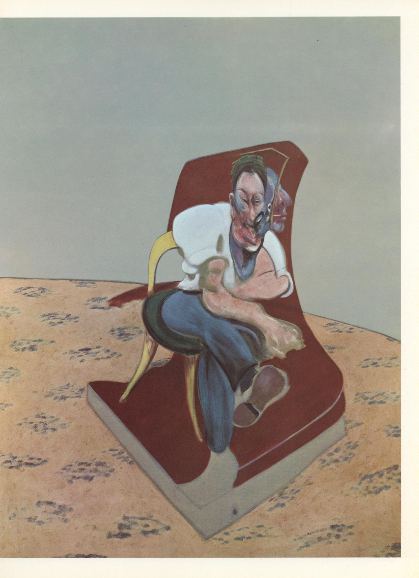 Francis Bacon, Study For Portrait Of Lucian Freud, Derrire Le Miroir, Lithograph