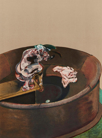 Francis Bacon, Portrait Of George Dyer Staring At Blind-Cord/Crouching, Derrire Le Miroir,