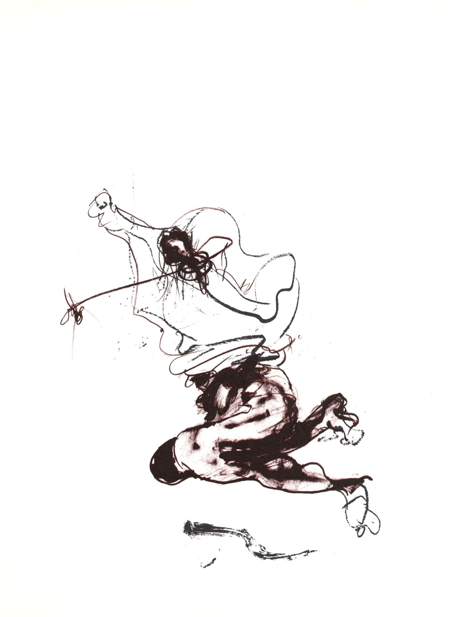 Paul Rebeyrolle, Composition, Hommage Aim Et Marguerite Maeght, Derrire Le Miroir, Lithograph