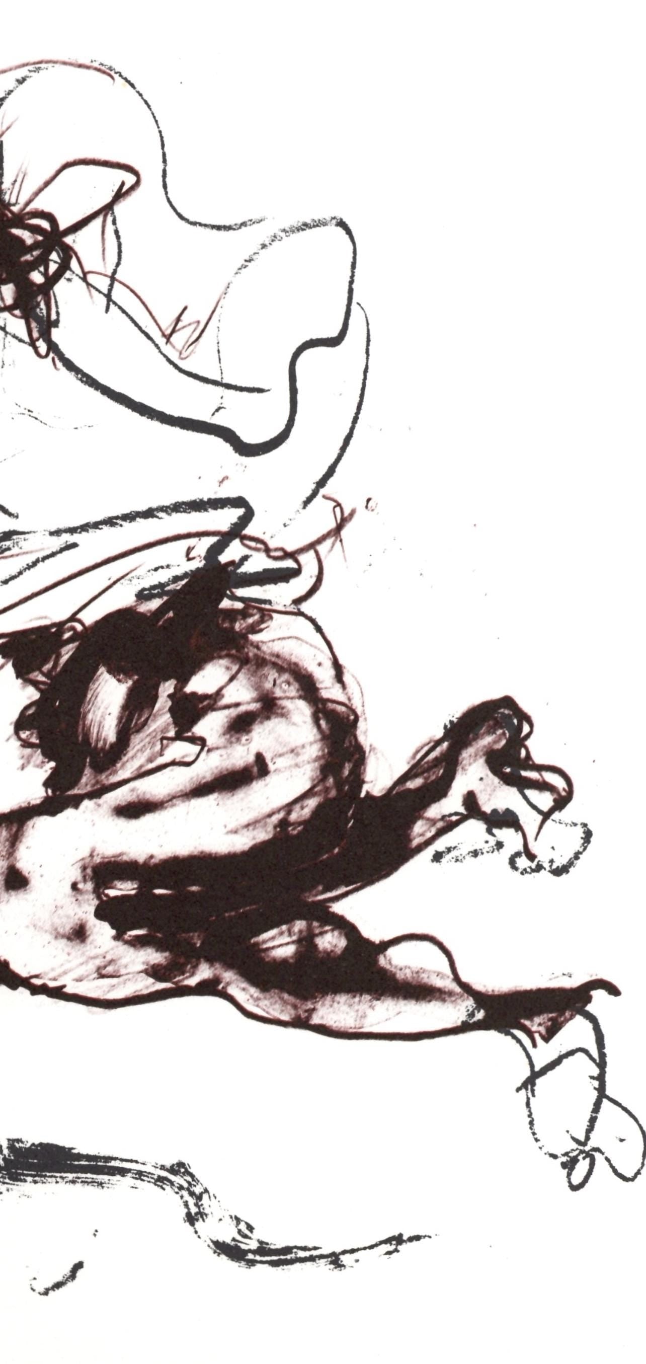 Paul Rebeyrolle, Composition, Hommage Aim Et Marguerite Maeght, Derrire Le Miroir, Lithograph