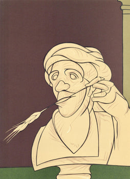 Valerio Adami, Composition, Hommage Aim Et Marguerite Maeght, Derrire Le Miroir, Lithograph