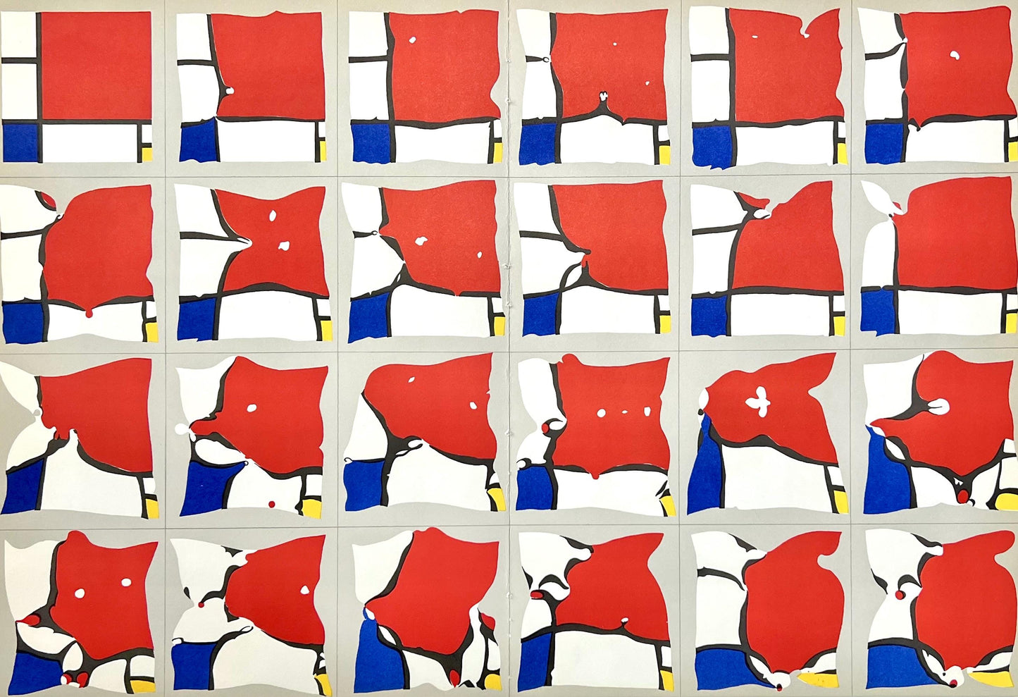 Pol Bury, Ramollissement De Mondrian, Hommage Aim Et Marguerite Maeght, Derrire Le Miroir,