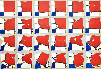 Pol Bury, Ramollissement De Mondrian, Hommage Aim Et Marguerite Maeght, Derrire Le Miroir,