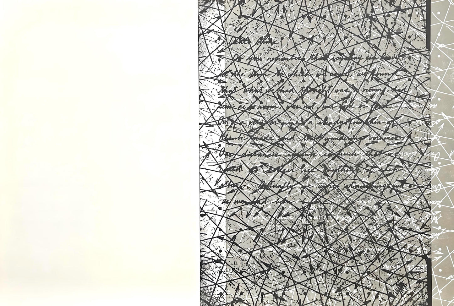 Shusaku Arakawa, Outside Blank, Hommage Aim Et Marguerite Maeght, Derrire Le Miroir, Lithograph