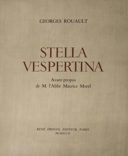 Georges Rouault, De Profundis, Stella Vespertina, Hliogravure