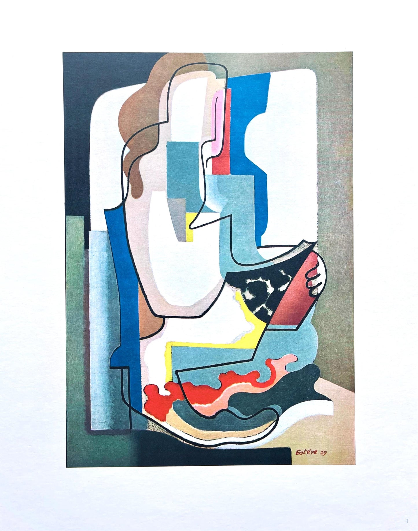 Maurice Estve, Liseuse, Maurice Estve, Peintres D'Aujourd'Hui, Hliogravure