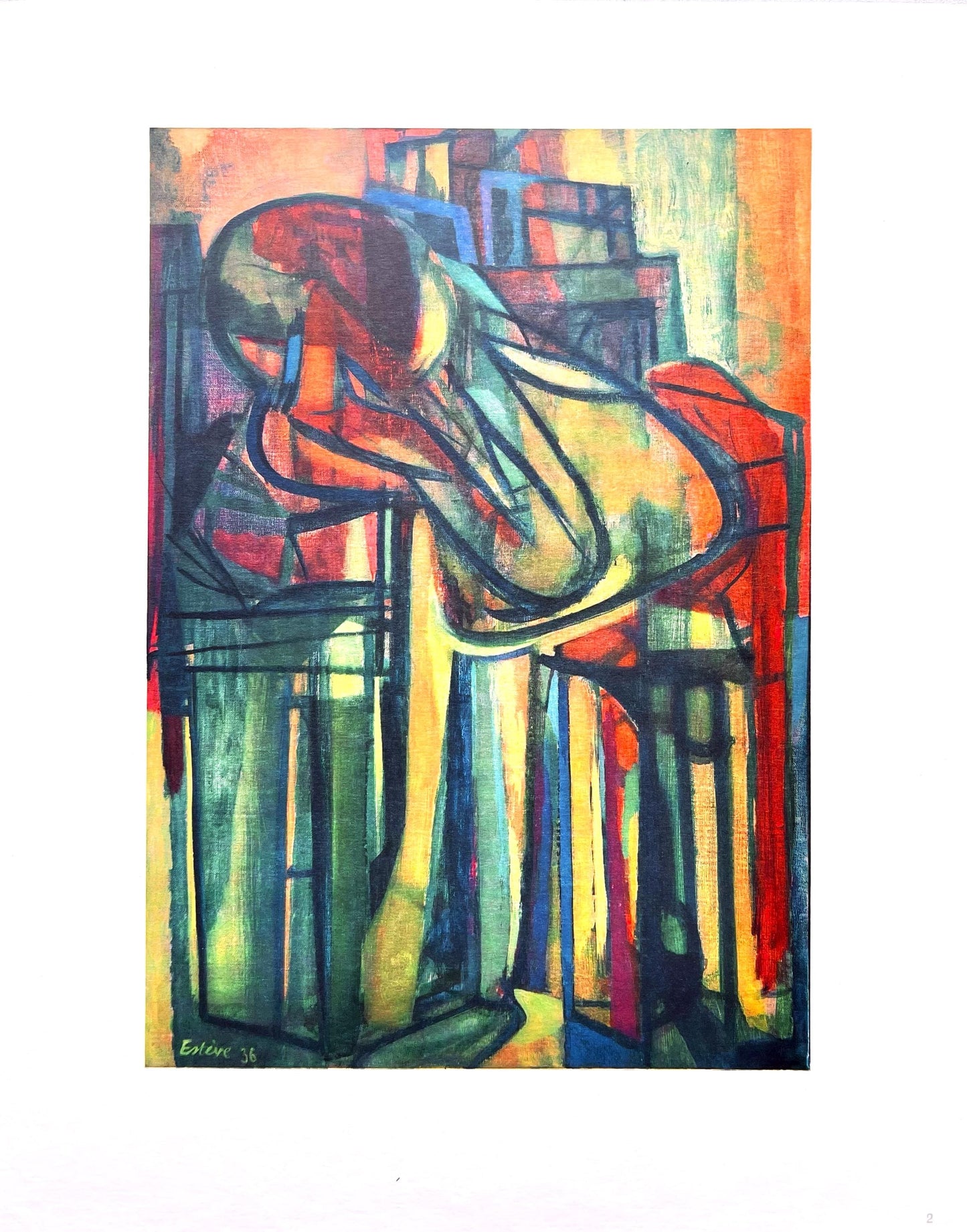 Maurice Estve, Femme Assise, Maurice Estve, Peintres D'Aujourd'Hui, Hliogravure