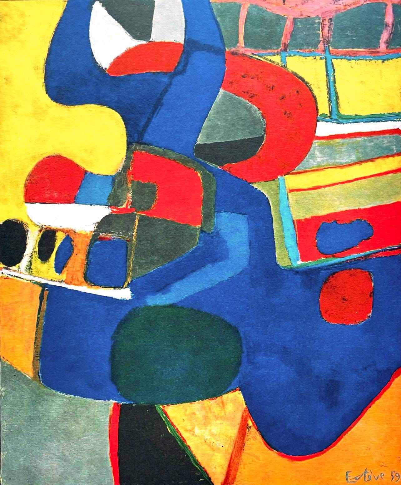 Maurice Estve, Centre Domin, Maurice Estve, Peintres D'Aujourd'Hui, Hliogravure