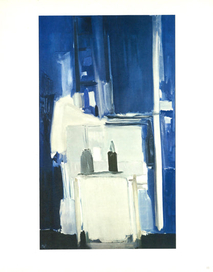 Nicolas De Stal, Coln D'Atelier, Fond Bleu, Peintres D'Aujourd'Hui, Hliogravure