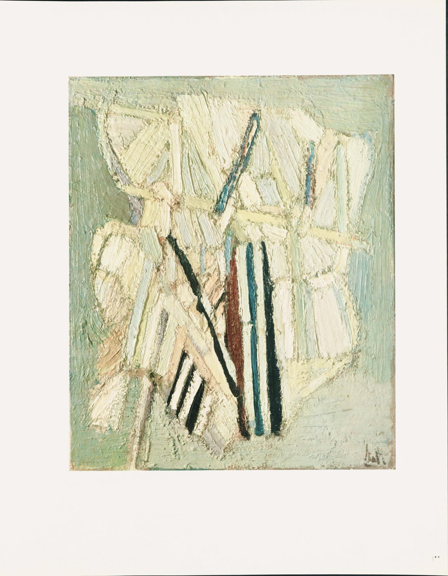 Nicolas De Stal, Composition Cladon, Nicolas De Stal, Peintres D'Aujourd'Hui, Hliogravure