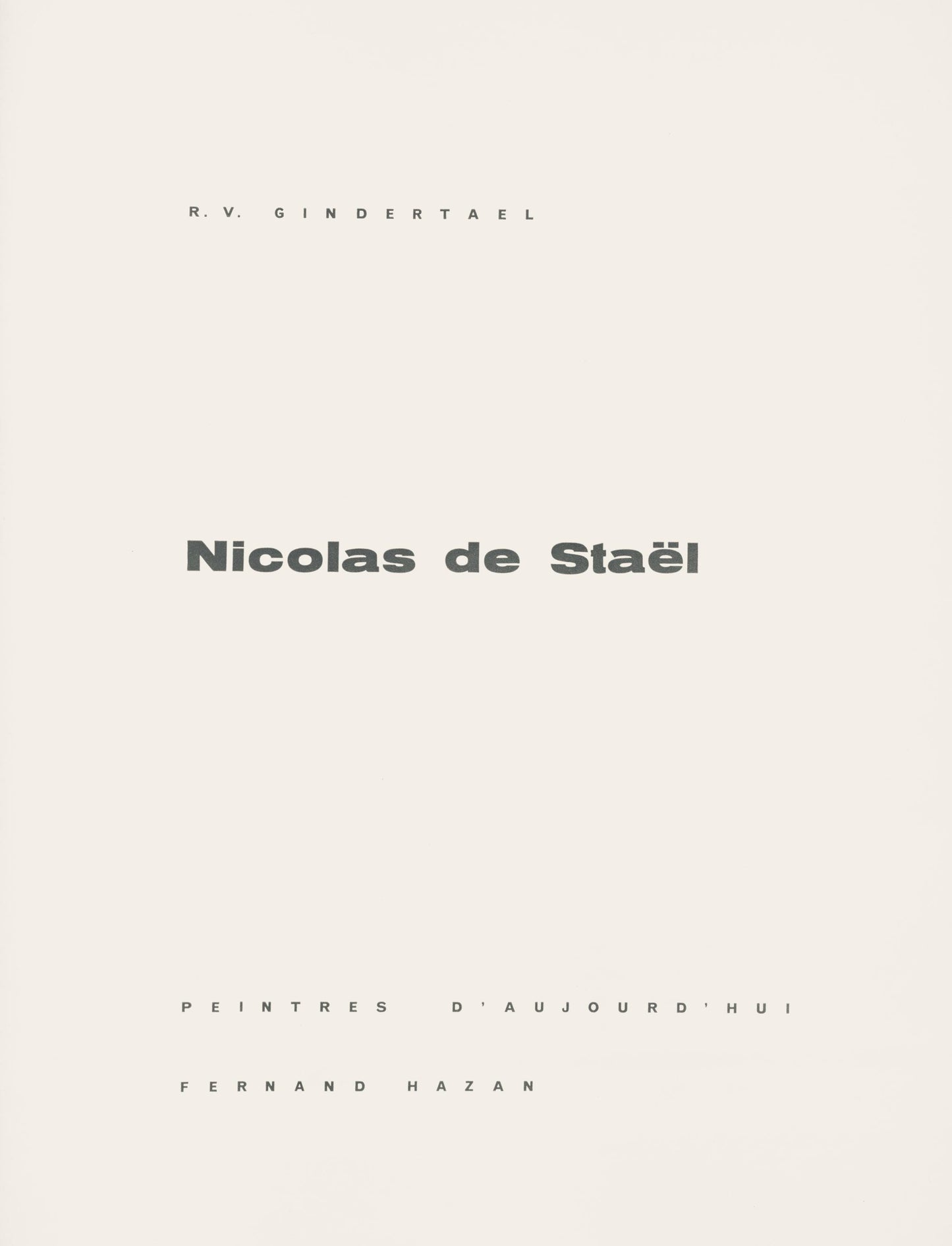 Nicolas De Stal, Rosny, Bateau Sur La Seine, Peintres D'Aujourd'Hui, Hliogravure