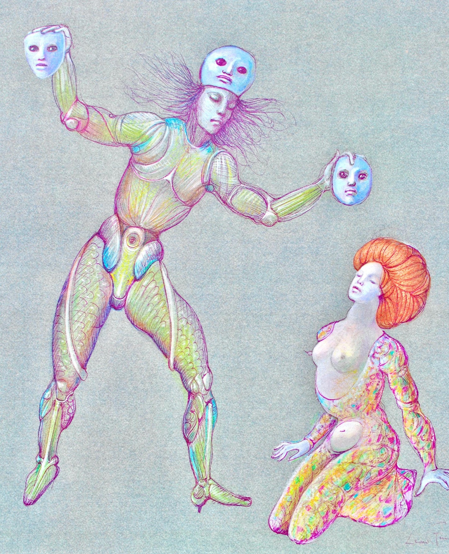 Lonor Fini, Composition, Fruits De La Passion, Xxe Sicle, Hliogravure