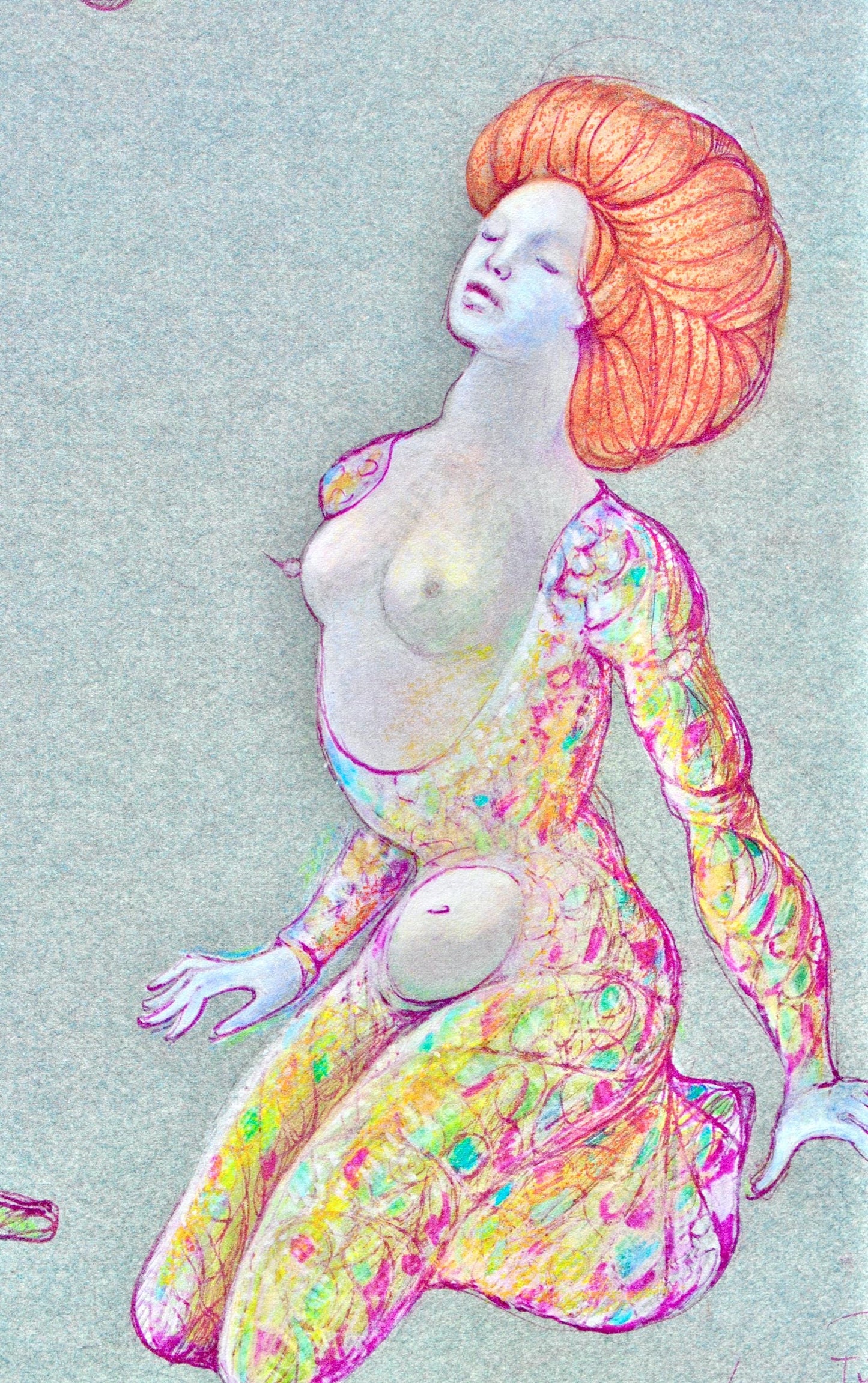 Lonor Fini, Composition, Fruits De La Passion, Xxe Sicle, Hliogravure