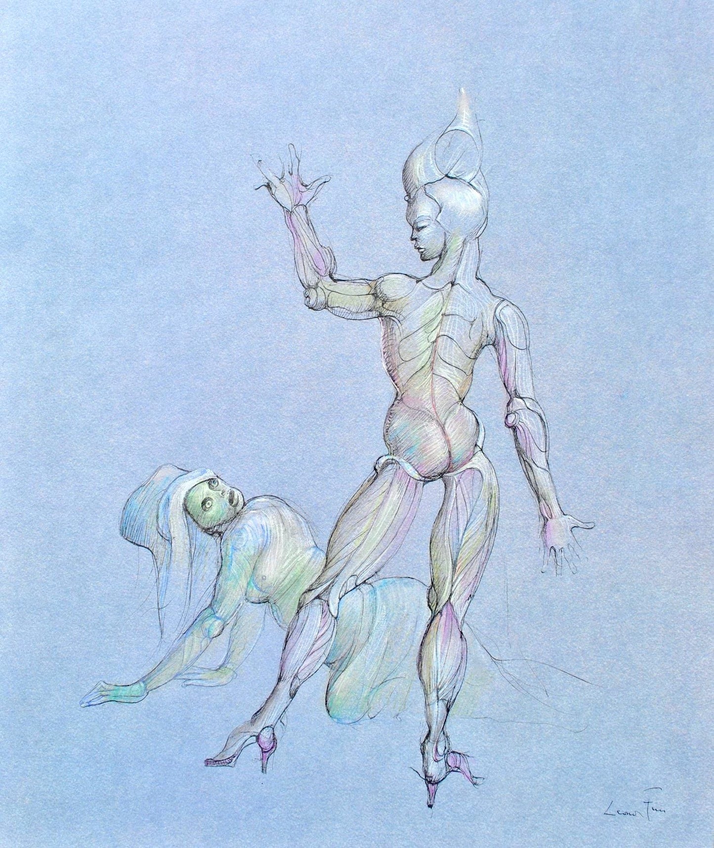 Lonor Fini, Composition, Fruits De La Passion, Xxe Sicle, Hliogravure