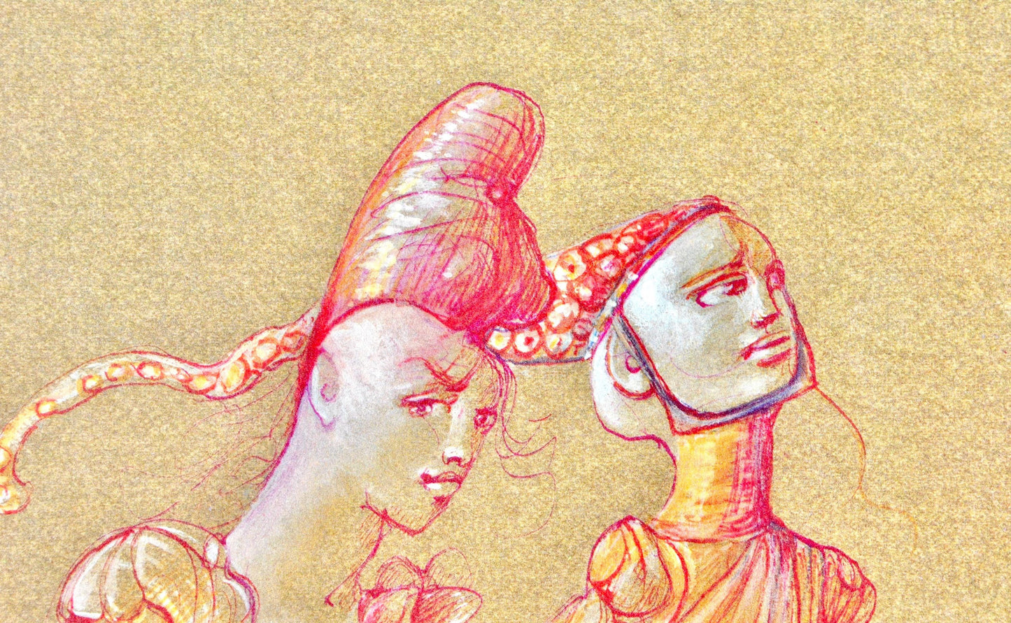 Lonor Fini, Composition, Fruits De La Passion, Xxe Sicle, Hliogravure