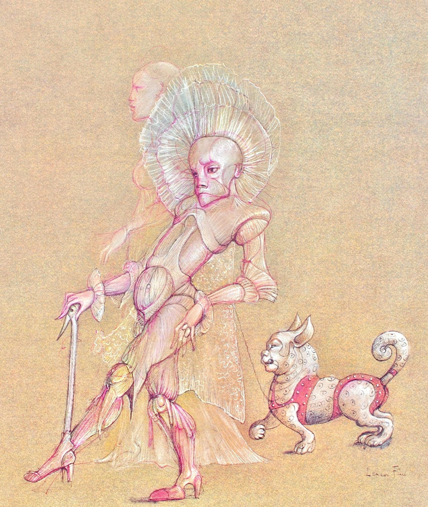 Lonor Fini, Composition, Fruits De La Passion, Xxe Sicle, Hliogravure