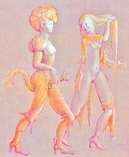 Lonor Fini, Composition, Fruits De La Passion, Xxe Sicle, Hliogravure