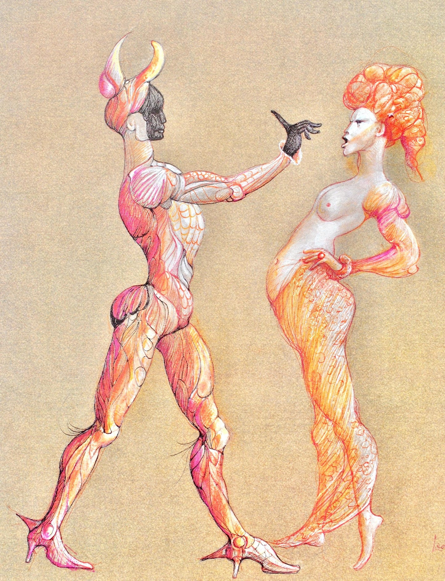 Lonor Fini, Composition, Fruits De La Passion, Xxe Sicle, Hliogravure