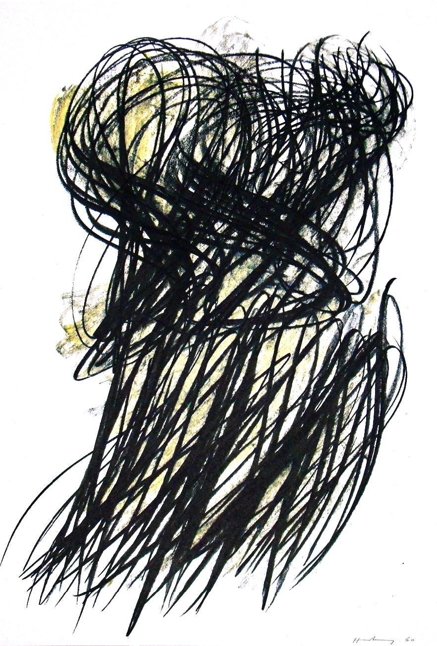 Hans Hartung, P. 1960-166, Hans Hartung, Peintres D'Aujourd'Hui, Hliogravure