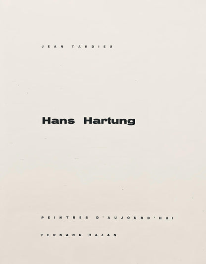 Hans Hartung, P. 1960-165, Hans Hartung, Peintres D'Aujourd'Hui, Hliogravure