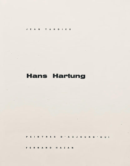 Hans Hartung, P. 1947-20, Hans Hartung, Peintres D'Aujourd'Hui, Hliogravure