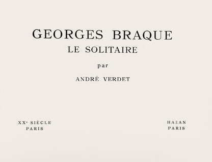 Georges Braque, Oiseau Au Couchant, Georges Braque, Le Solitaire, Xxe Sicle, Lithograph