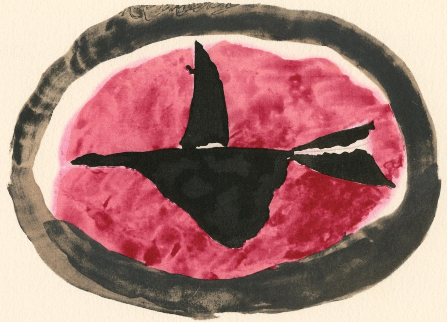 Georges Braque, Oiseau Au Couchant, Georges Braque, Le Solitaire, Xxe Sicle, Lithograph