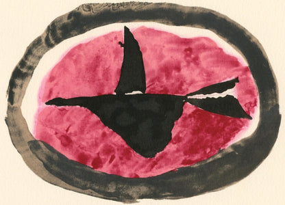 Georges Braque, Oiseau Au Couchant, Georges Braque, Le Solitaire, Xxe Sicle, Lithograph