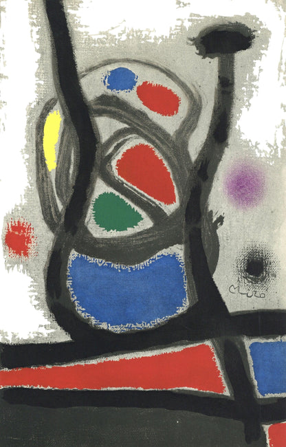 Joan Mir, L'Oiseau Solaire, L'Oiseau Lunaire, Tincelles (Cramer 117; Dupin 447-48), Lithograph