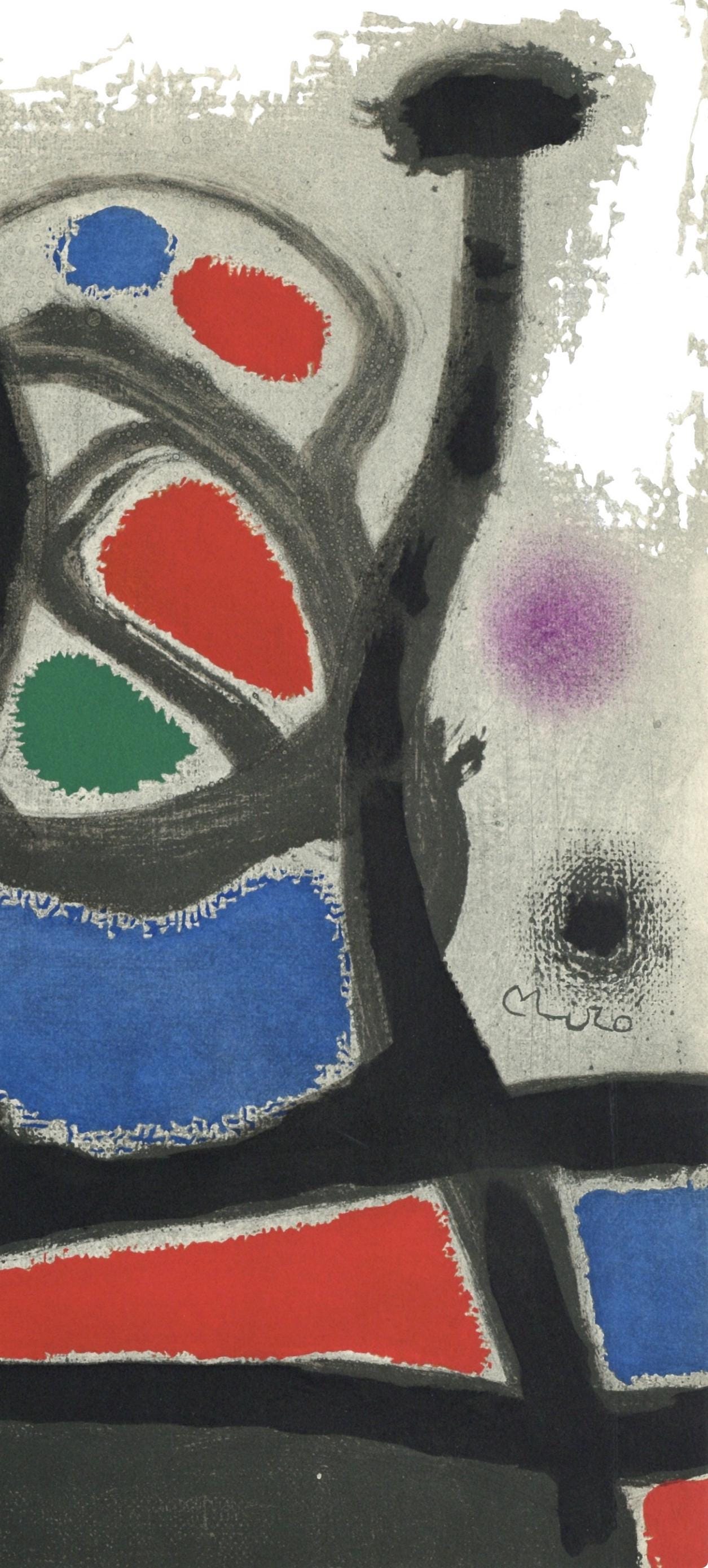 Joan Mir, L'Oiseau Solaire, L'Oiseau Lunaire, Tincelles (Cramer 117; Dupin 447-48), Lithograph