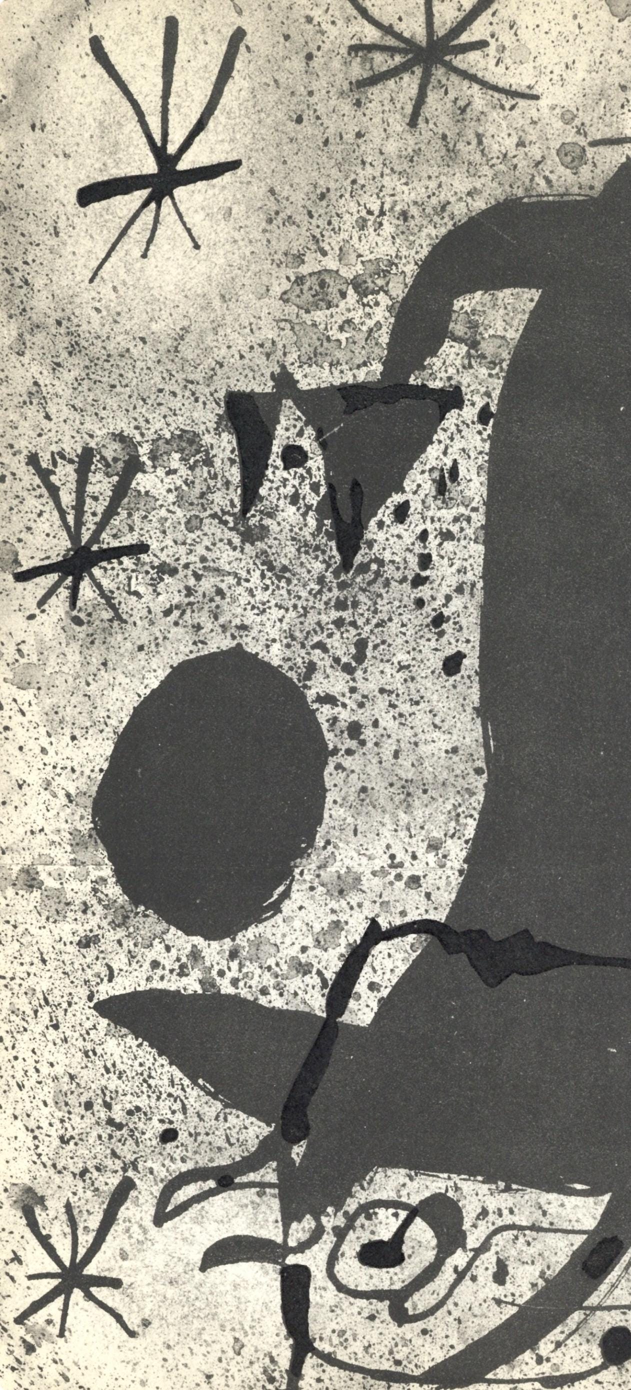 Joan Mir, L'Oiseau Solaire, L'Oiseau Lunaire, Tincelles (Cramer 117; Dupin 447-48), Lithograph