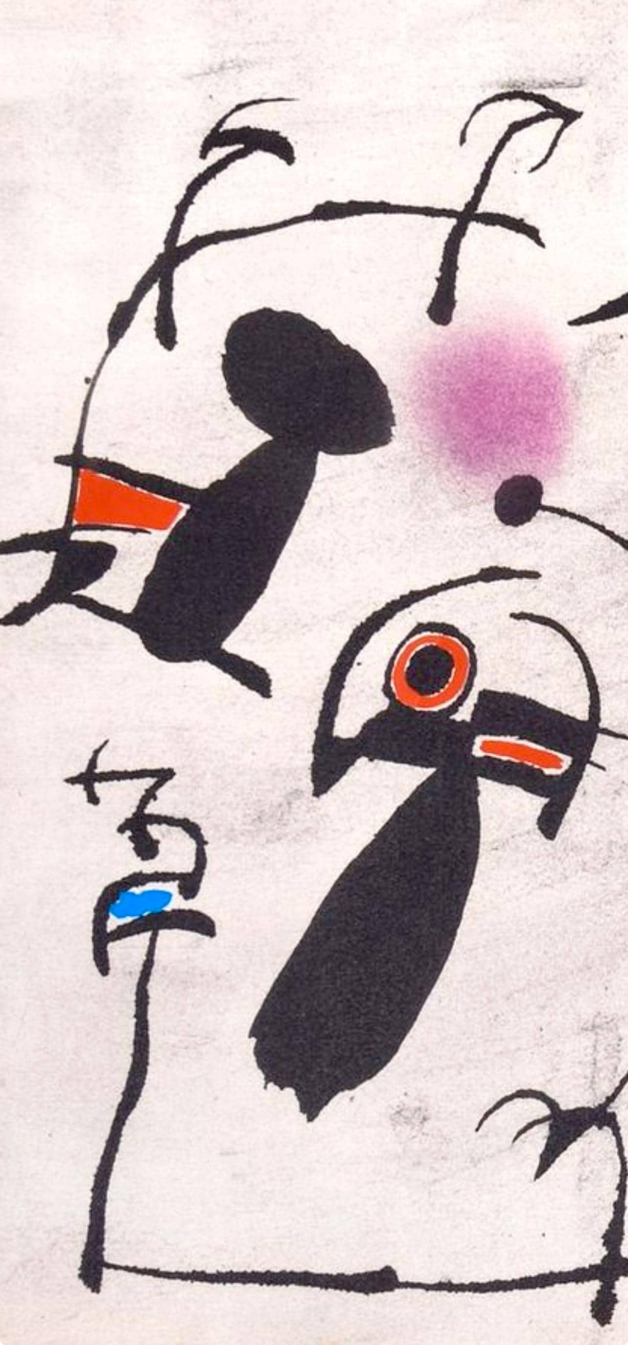 Joan Mir, L'Oiseau Solaire, L'Oiseau Lunaire, Tincelles (Cramer 117; Dupin 447-48), Lithograph