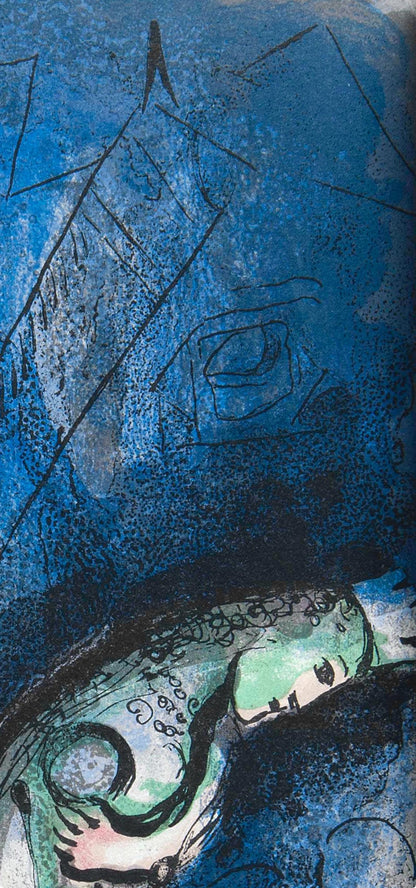 Marc Chagall, Assurus Chasse Vasthi (Mourlot 117-46; Cramer 25), Dessins Pour La Bible, Verve,