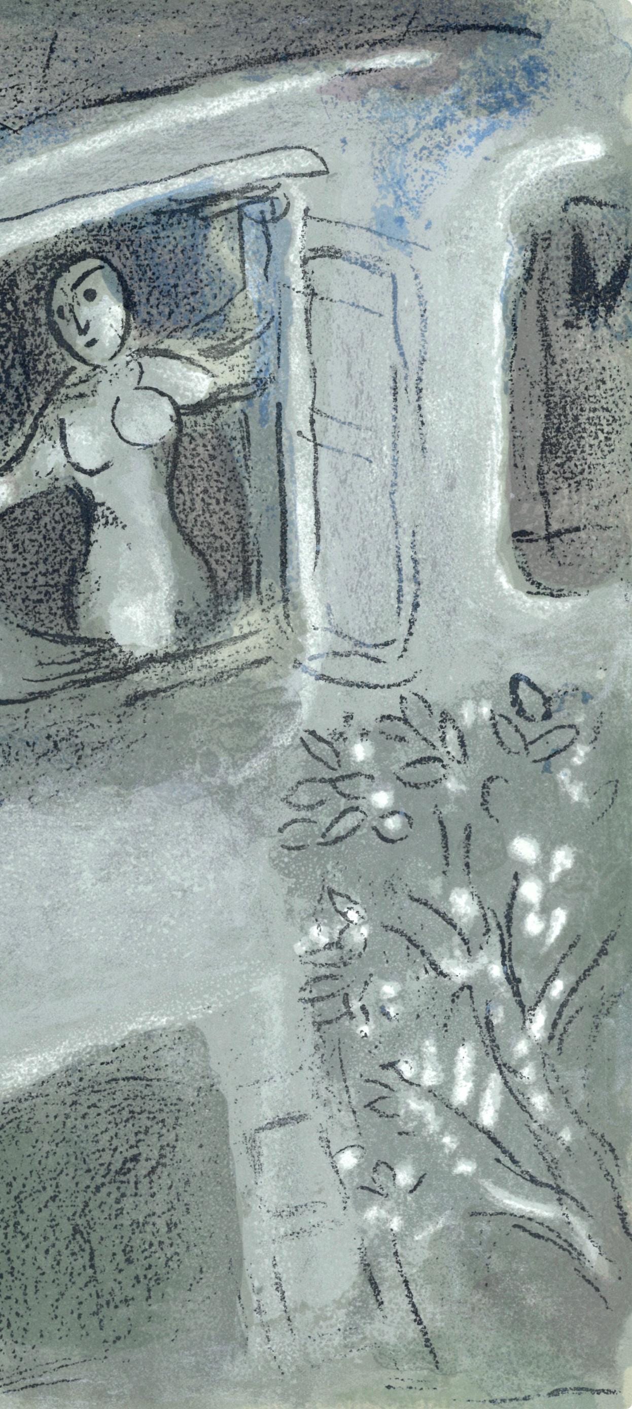 Marc Chagall, David Sauv Par Michal (Mourlot 117-46; Cramer 25), Dessins Pour La Bible, Verve,